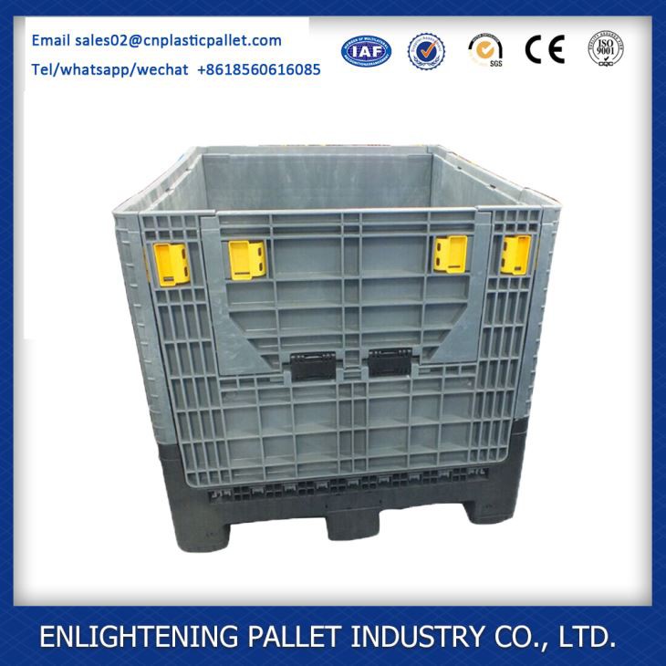 1200x1000x975mm heavy duty bulk folding plastic pallet box