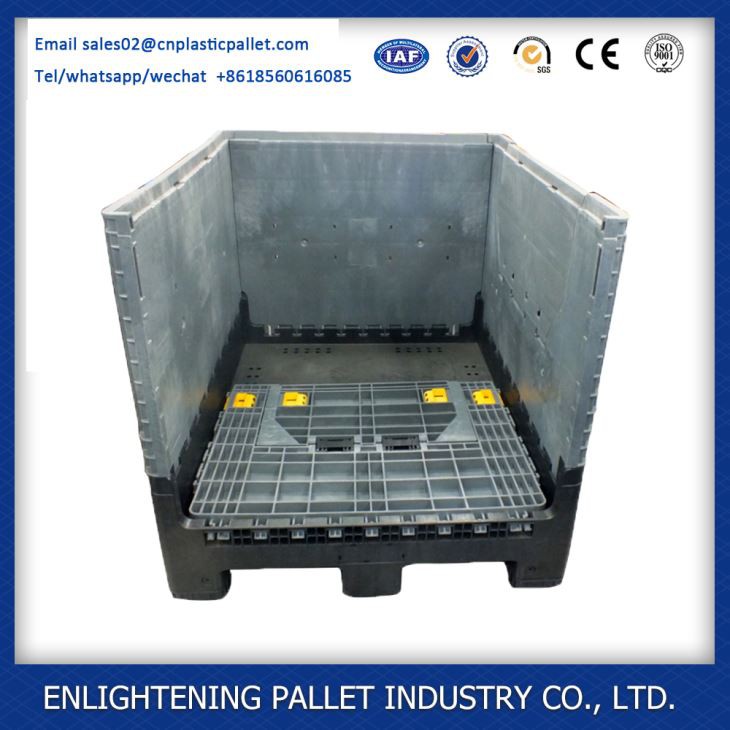 1200x1000x975mm heavy duty bulk folding plastic pallet box