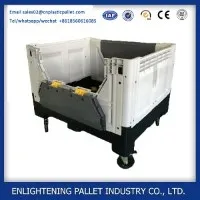 1200 * 1000 * 810mm SOILD wiċċ tqil li jintlewa kaxxa tal-pallet tal-plastik kbira